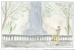 waterfall on hike to boquete