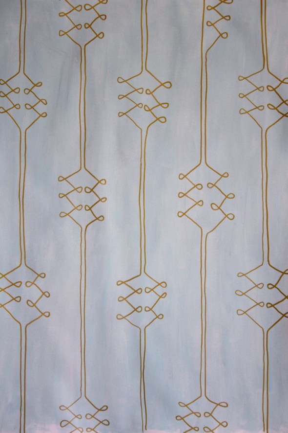 blue and gold wallpaper