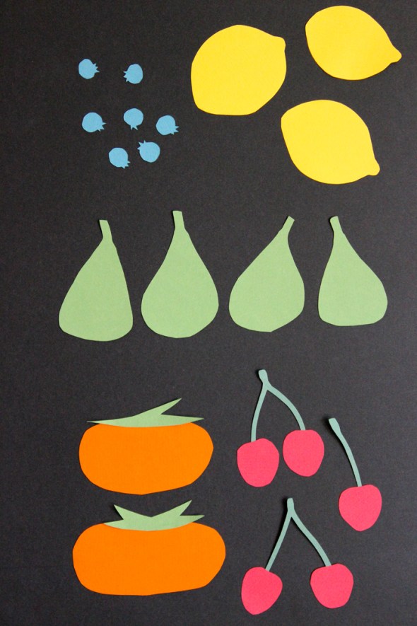 fruit stripes wallpaper