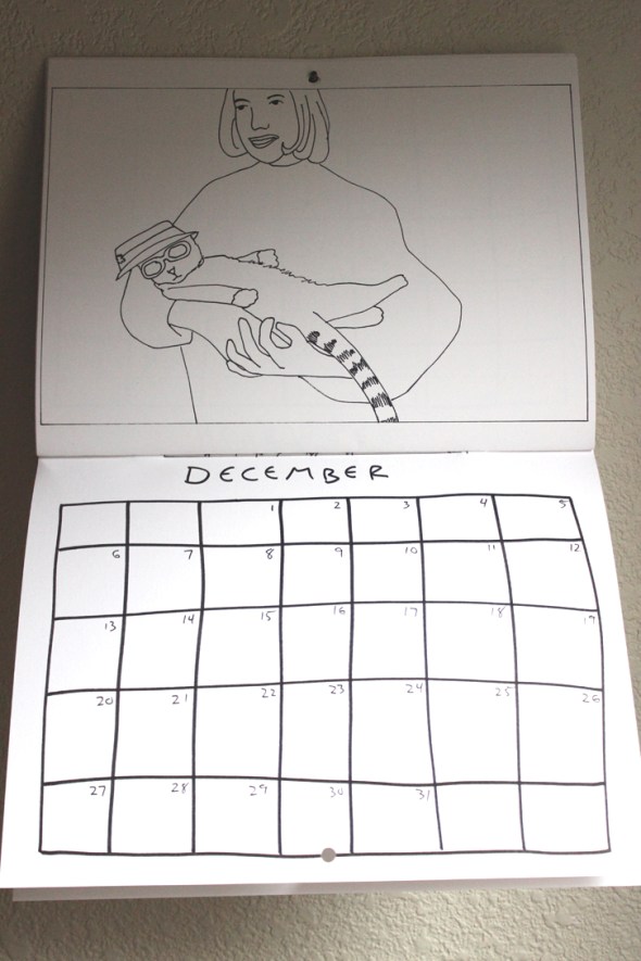 december coloring calendar