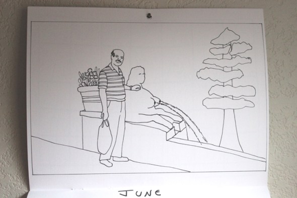 june coloring calendar