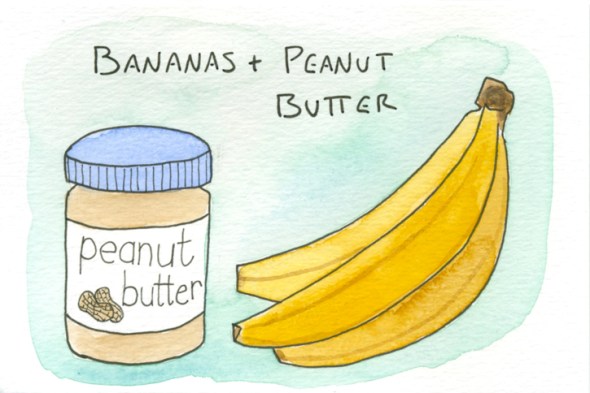 bananas and peanut butter