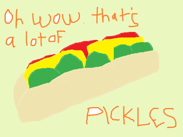 pickles ms paint greeting card