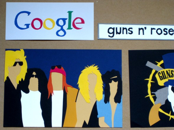 guns n' roses google paper cuts
