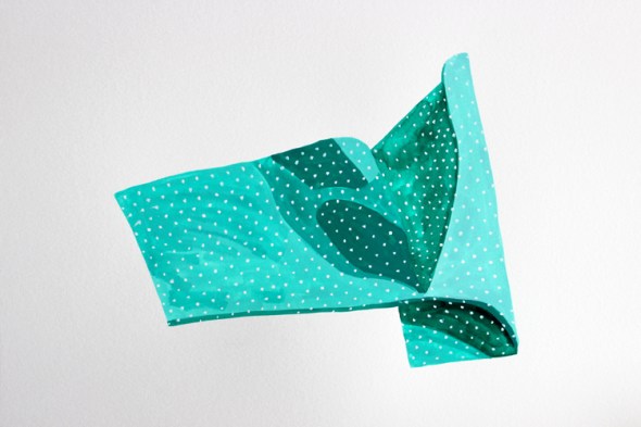 polka dots crumple painting