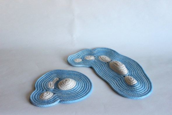 coiled rope sculptures island groups