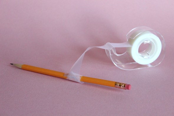 taped pencil
