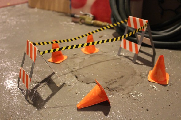 tiny construction zone