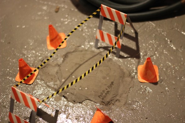 tiny construction zone